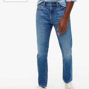 J. Crew Straight Fit Flex Jeans Blue Spruce Stretchy Comforg Casual W33 x L30